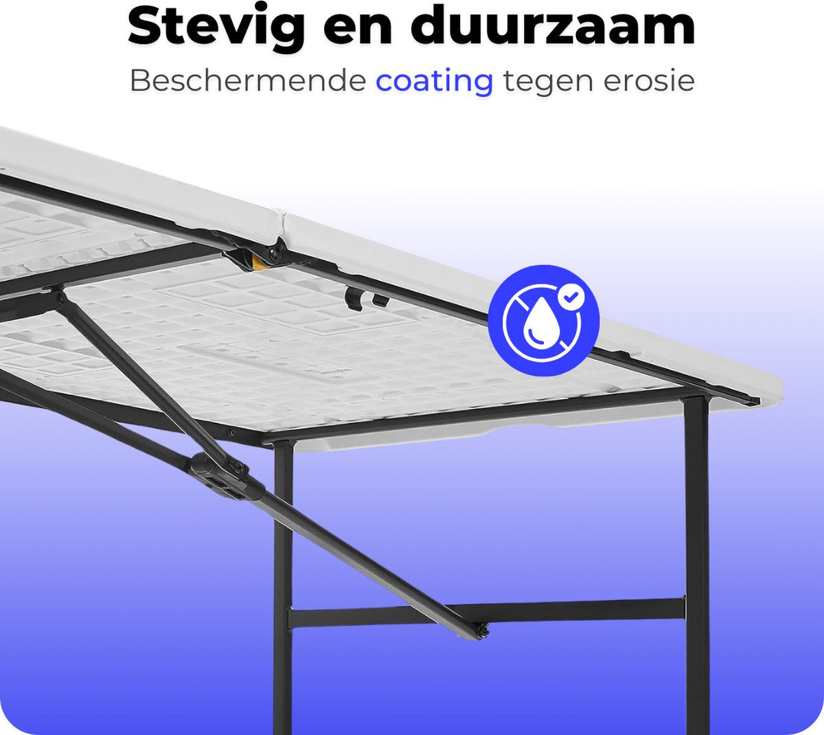 Elixpro klaptafel - 180x70cm - Wit