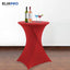 Premium statafelrok rood 8x - ∅80 x 110 cm