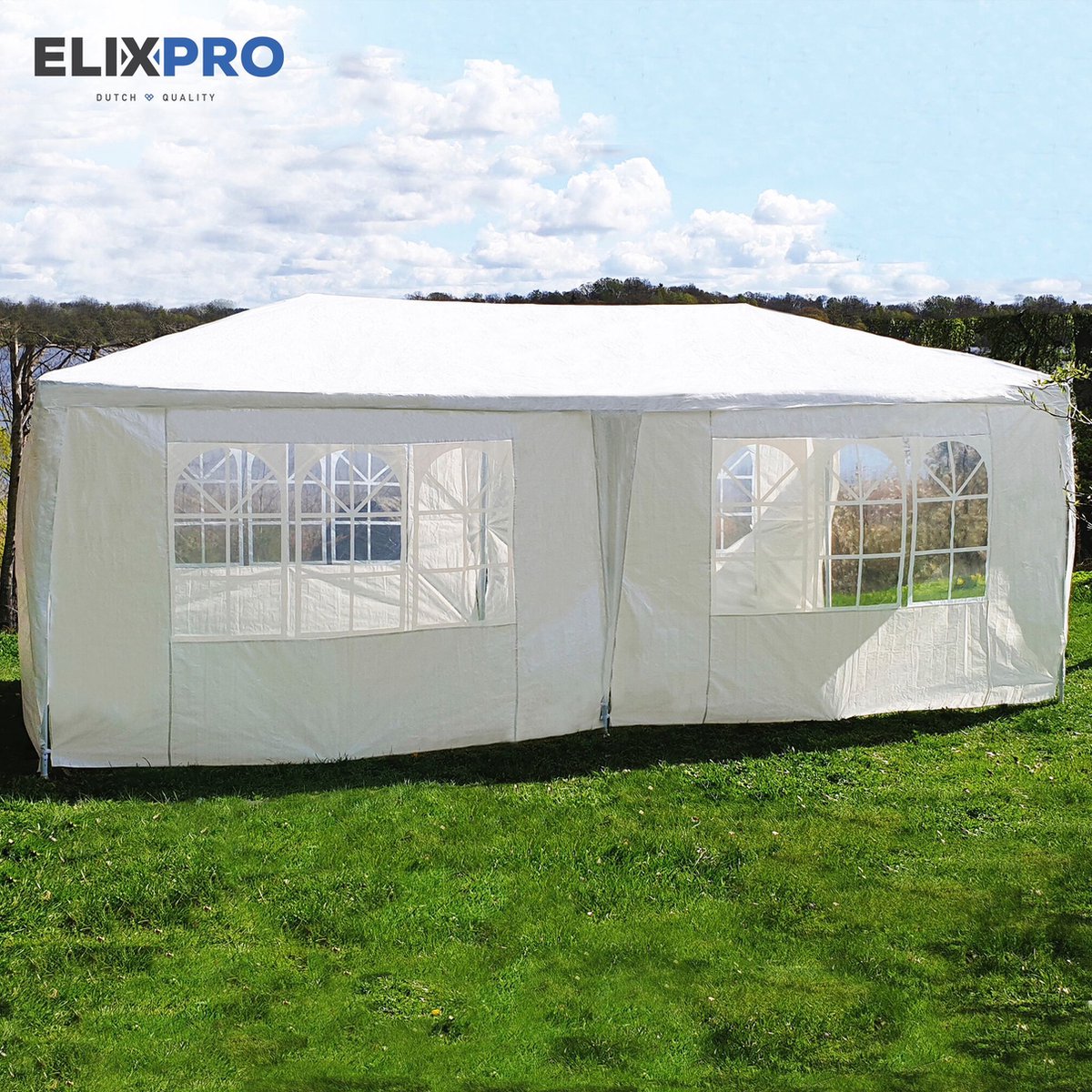 Premium party tent 3 x 6m - waterdicht - UV bestendig