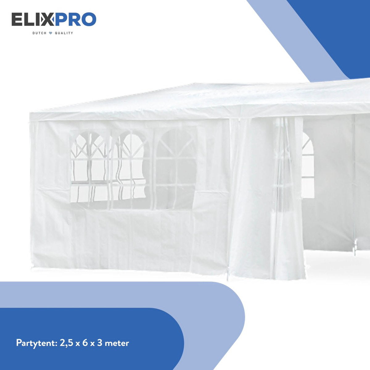 Premium party tent 3 x 6m - waterdicht - UV bestendig