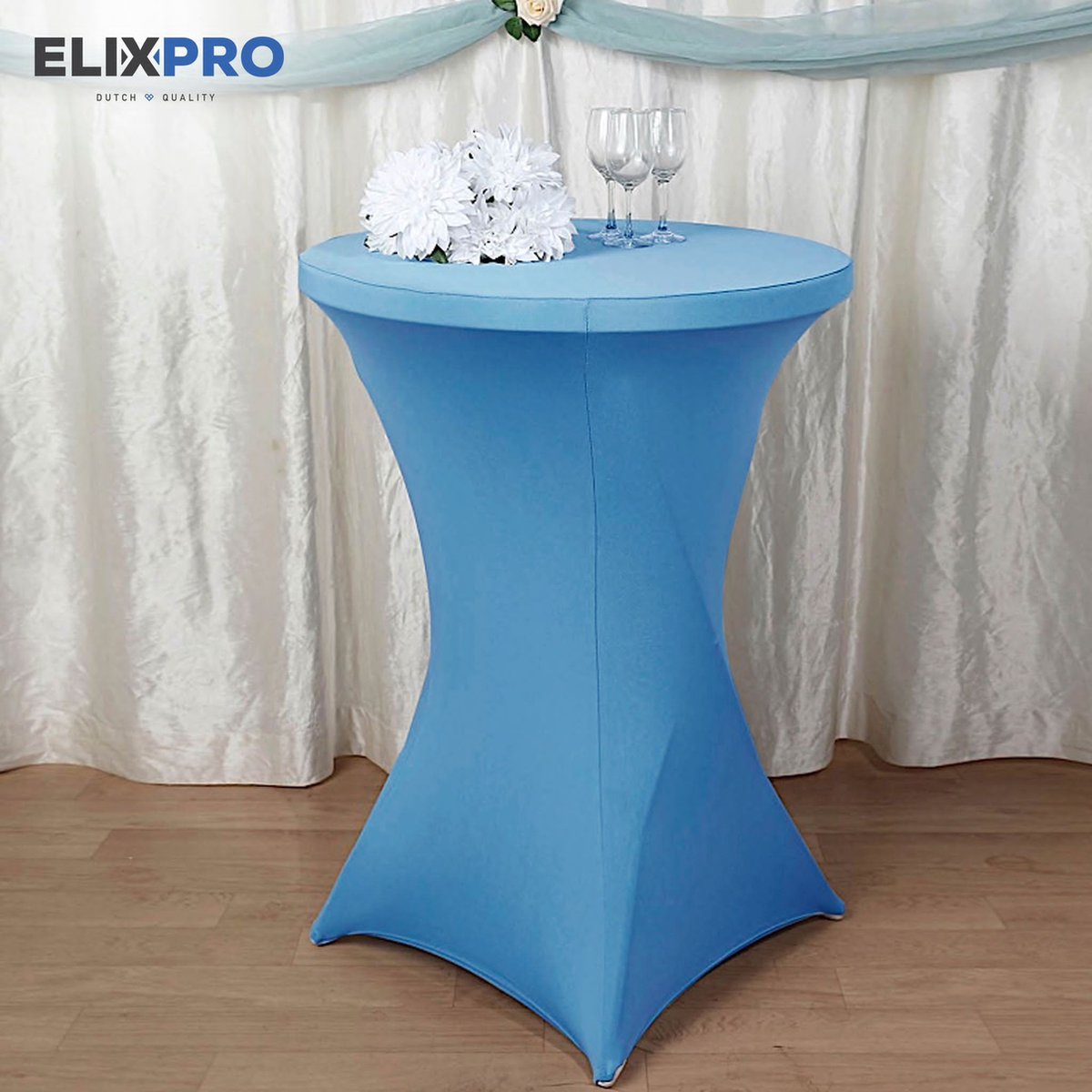 Premium statafelrok Licht blauw 1x - ∅80 x 110 cm