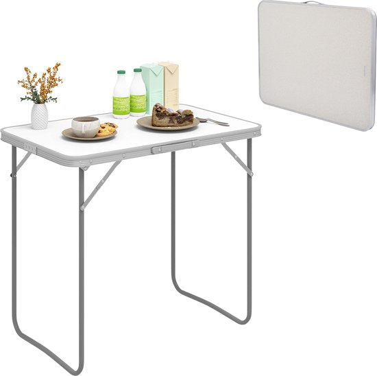 ElixPro Campingtafel - 80x60x70 cm - Aluminium Inklapbare Tafel - Inclusief Handvat