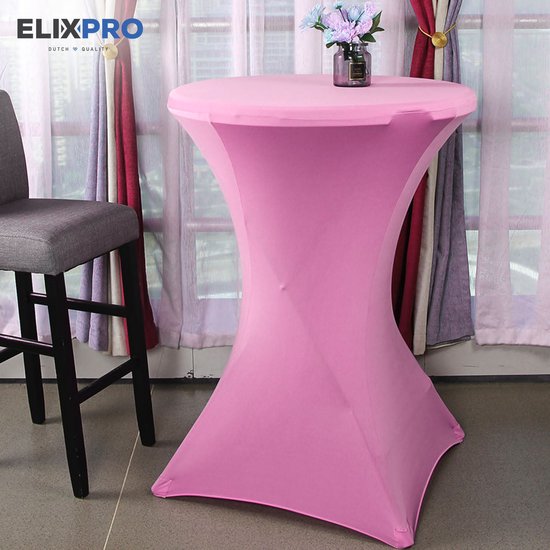 Premium statafelrok roze 2x - ∅80 x 110 cm